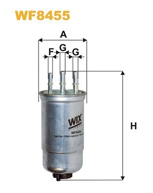 WIX FILTERS Топливный фильтр WF8455